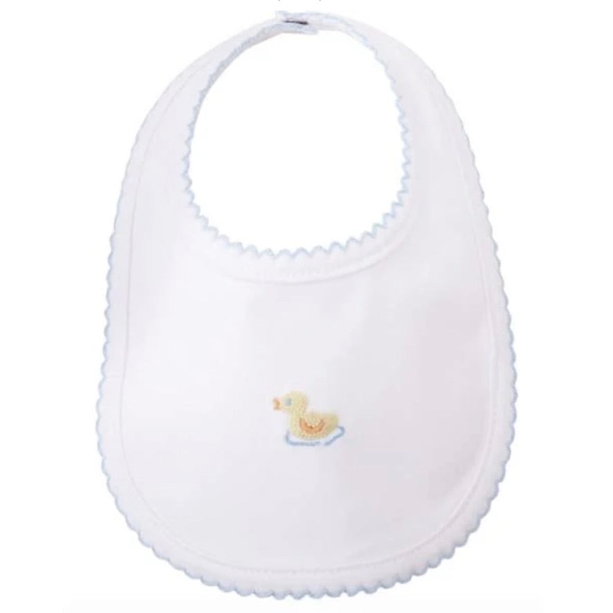 Mud Pie - French Knot Yellow Duck Bib  | Le Petite Putti Canada