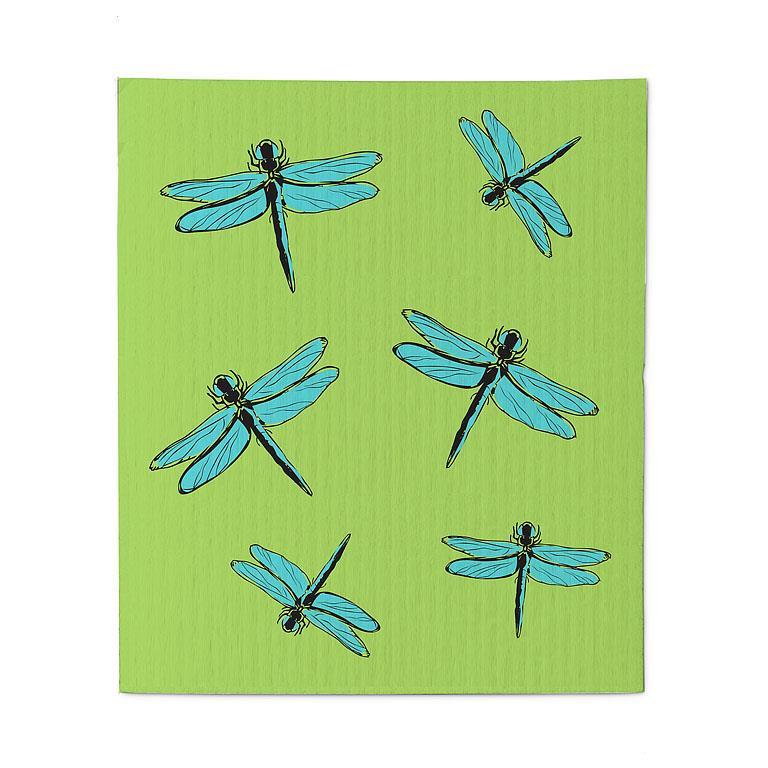 Dragonflies  Swedish Dish Cloths - Set of 2