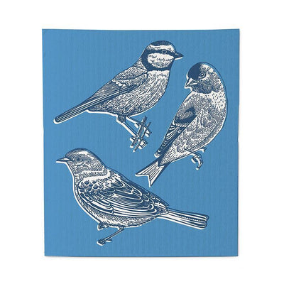 Bird Sketch Swedish Dish Cloths - Set of 2 | Putti Fine Furnishings
