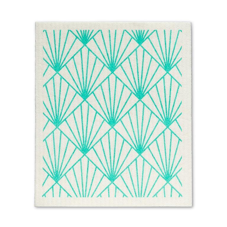 Art Deco Graphic Swedish Dish Cloths - Set of 2 | Putti Fine Furnishings