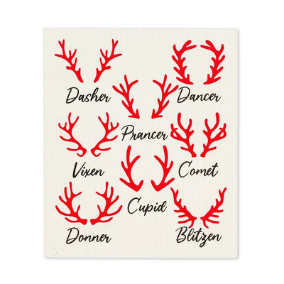 Rudolph & Names Swedish Cloths - Set of 2