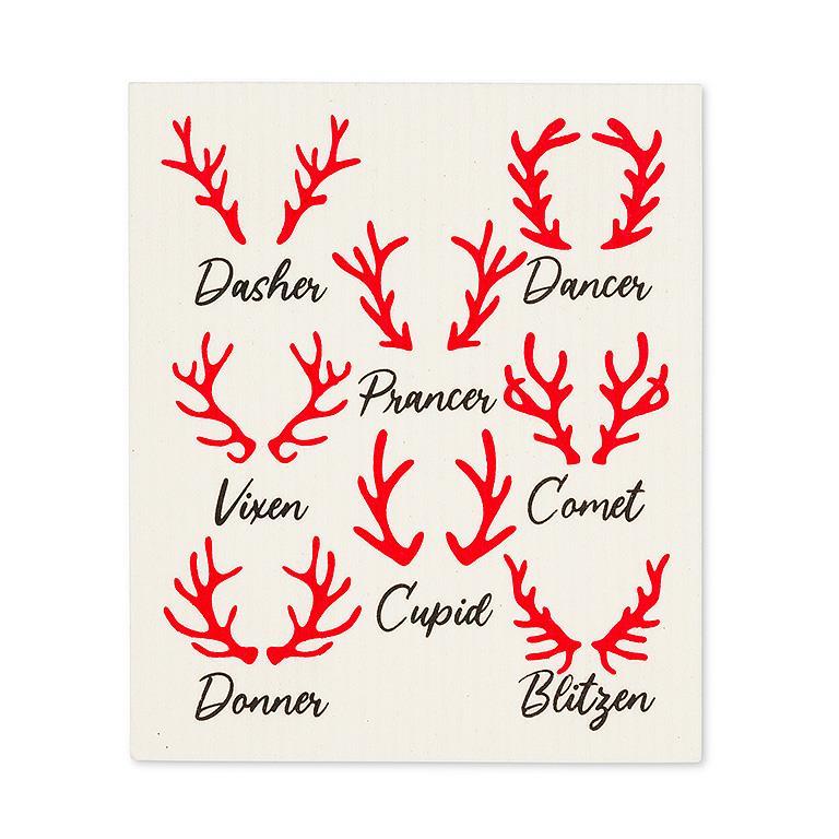 Rudolph & Names Swedish Cloths - Set of 2
