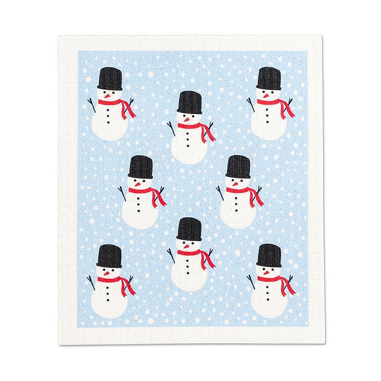Snowman Swedish Dish Cloths-Set of 2 | Putti Christmas Canada