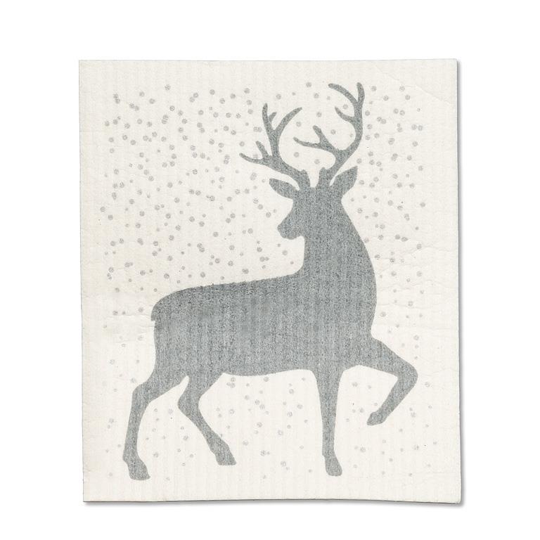 Glitter Reindeer Swedish Cloths - Set of 2