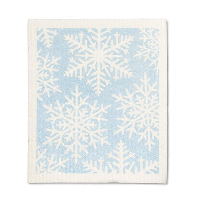 Glitter Snowflake Swedish Dishcloths - Set of 2