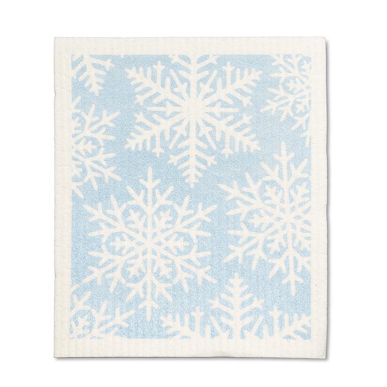 Glitter Snowflake Swedish Dishcloths - Set of 2