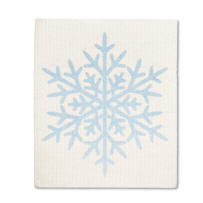Glitter Snowflake Swedish Dishcloths - Set of 2