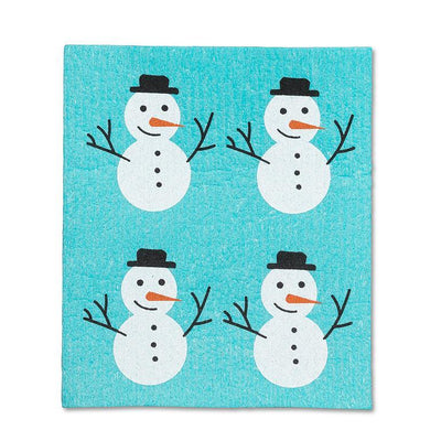 Snowman Swedish Dish Cloths-Set of 2
