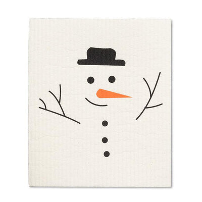 Snowman Swedish Dish Cloths-Set of 2