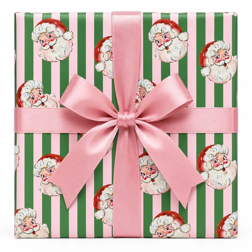 Jolly Santa Christmas Wrapping Paper