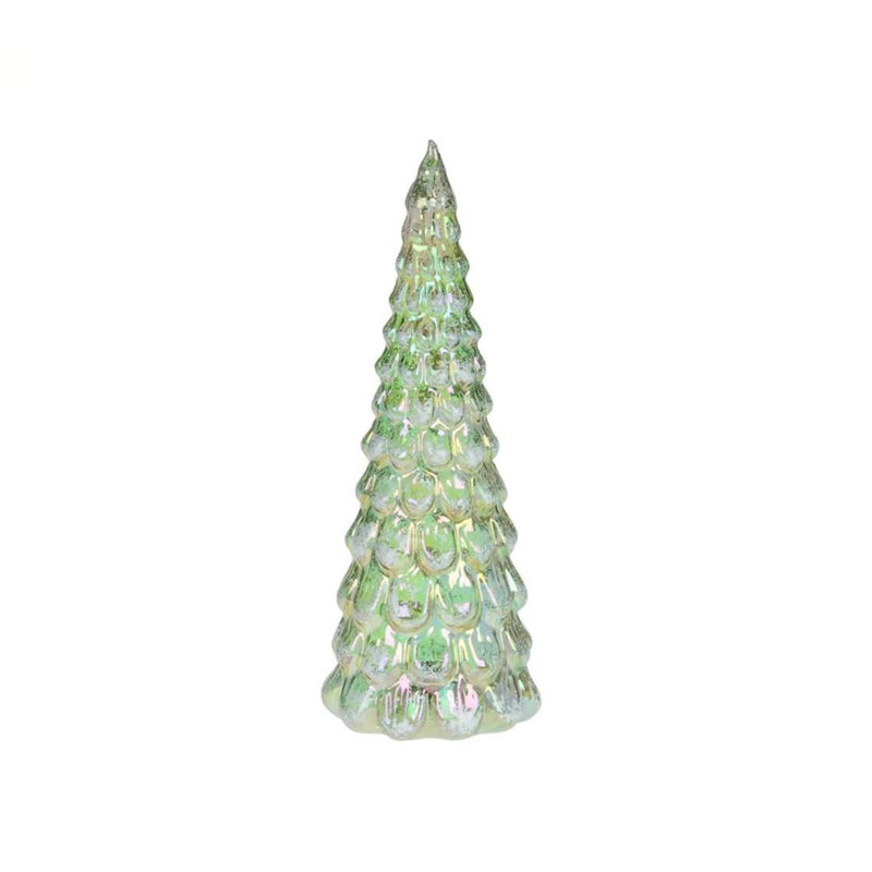 Green Glass LED Christmas Tree - Medium | Putti Christmas Decorations