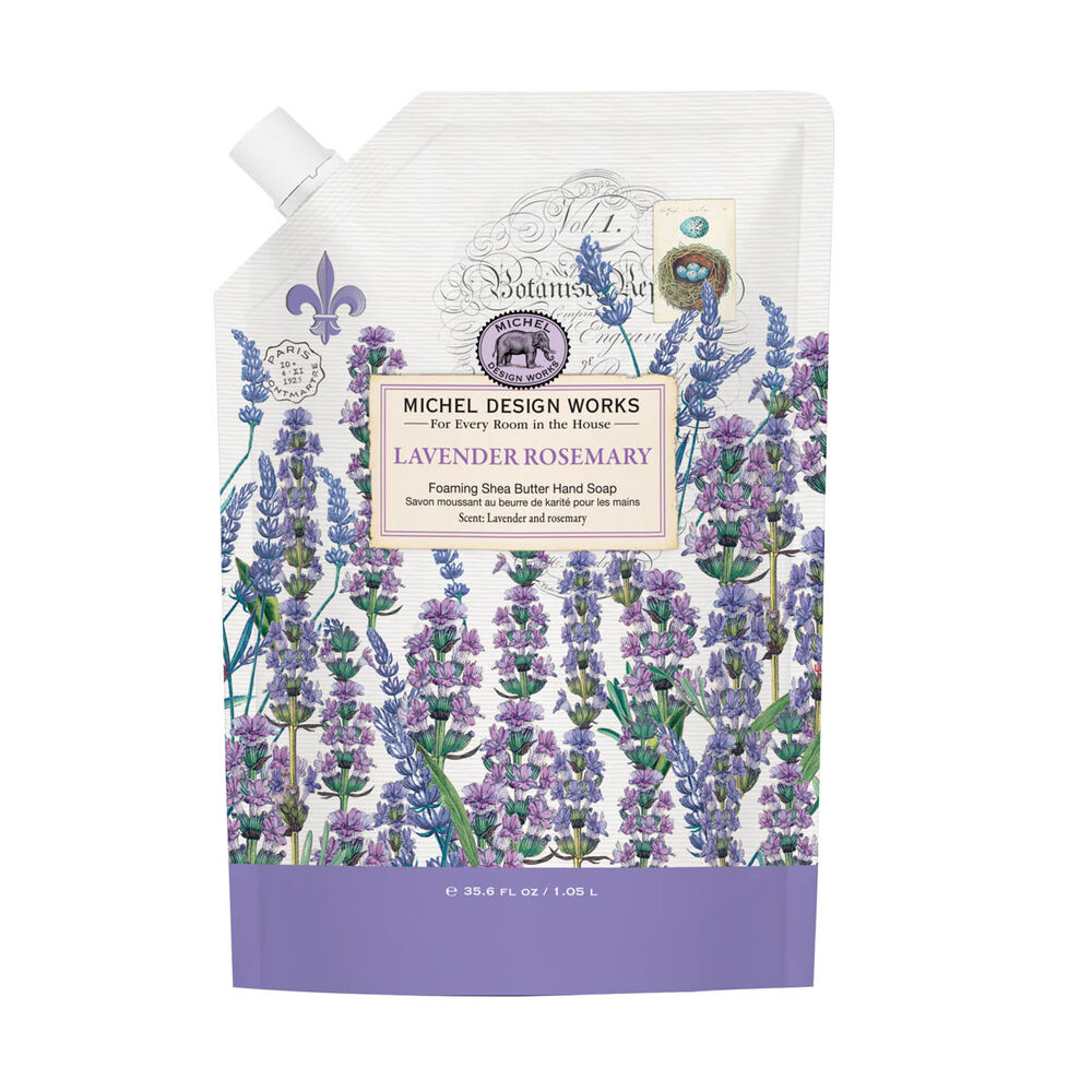 Michel Design Works Lavender Rosemary Foaming Hand Soap Refill | Putti Fine Furnishings Canada