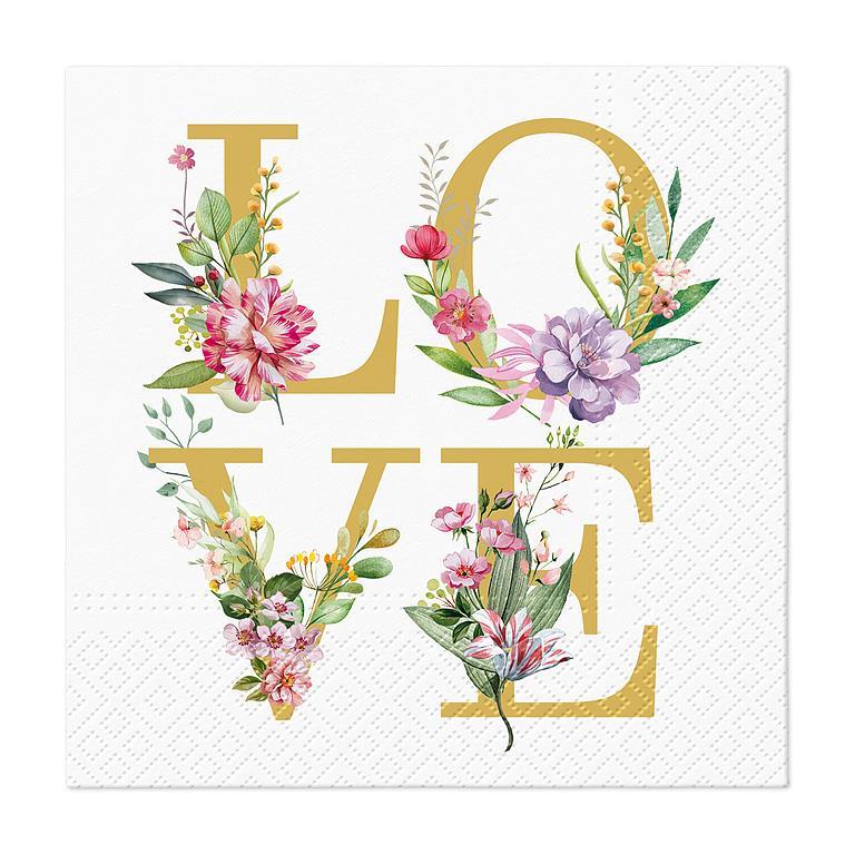 Love Paper Napkins - Cocktail