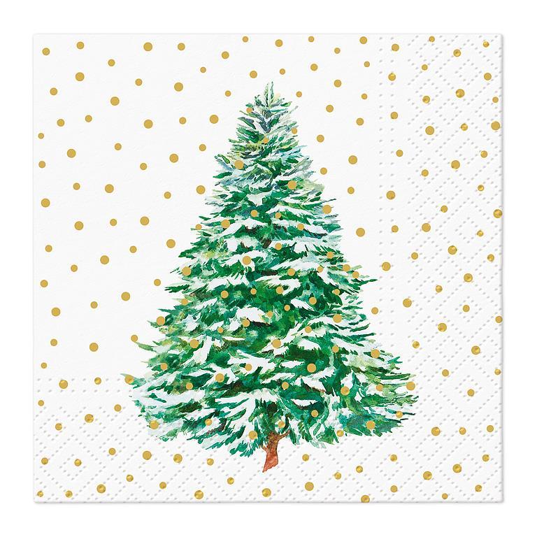 Frosted Forest Cocktail Napkin | Putti Christmas Entertaining