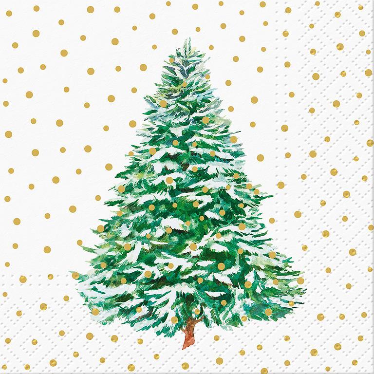 Frosted Forest Paper Napkins - Lunch | Putti Christmas Entertaining