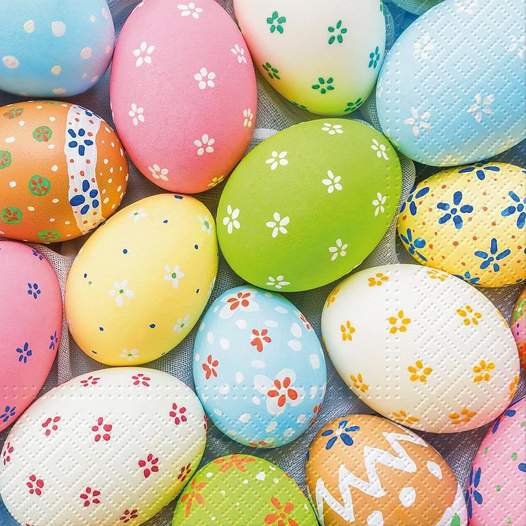 Family Eggs Napkins  | Putti Fine Furnishings