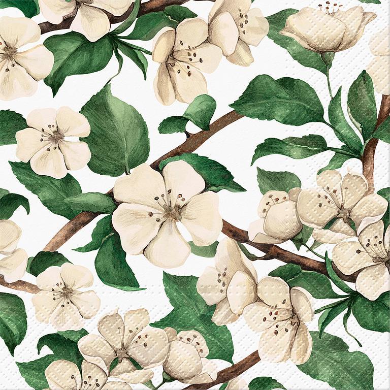 Apple Blossoms Napkins Paper Napkins - Lunch