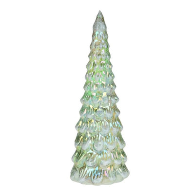 Green Glass LED Christmas Tree - Large