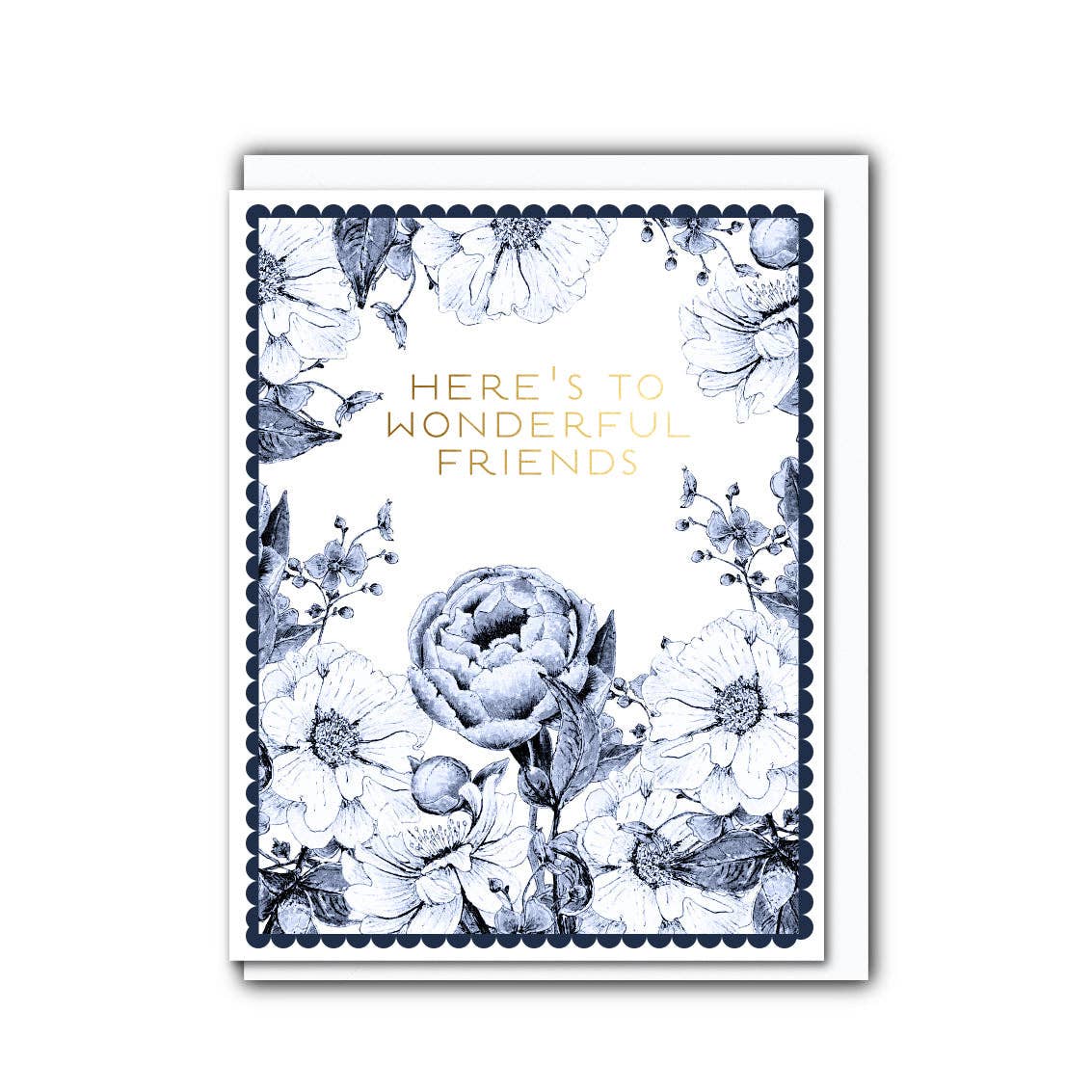 Toasted Crumpet "Heres to Wonderful Friends" Greeting Card