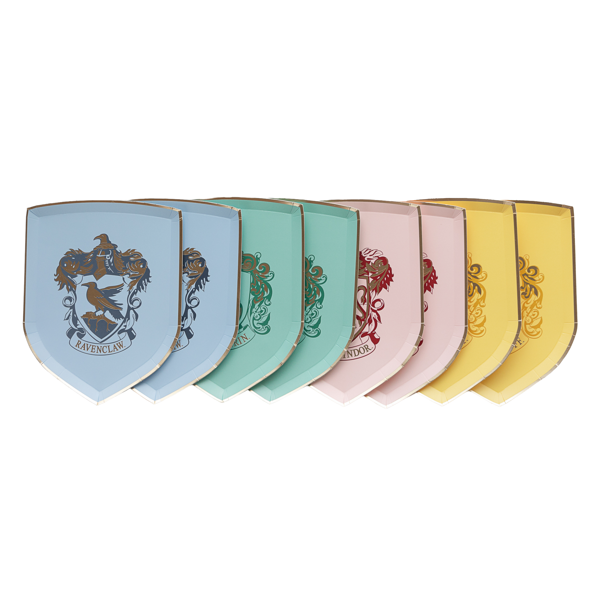 Bonjour Fête Harry Potter Gold House Pride Paper Plates - Small