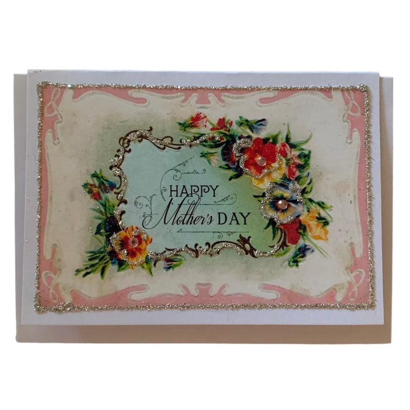 "Happy Mother's Day" Mother's Day Card with Glitter