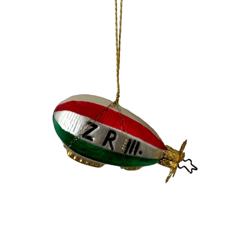 Old World Christmas Zeppelin Glass Ornament