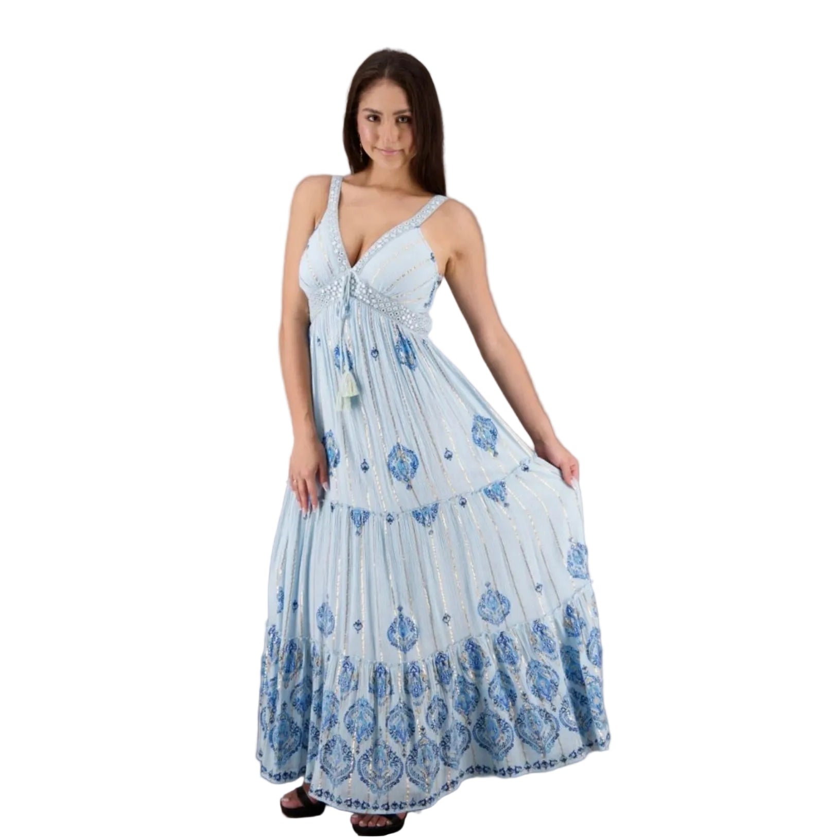 Sariyah Maxi Dress - Blue