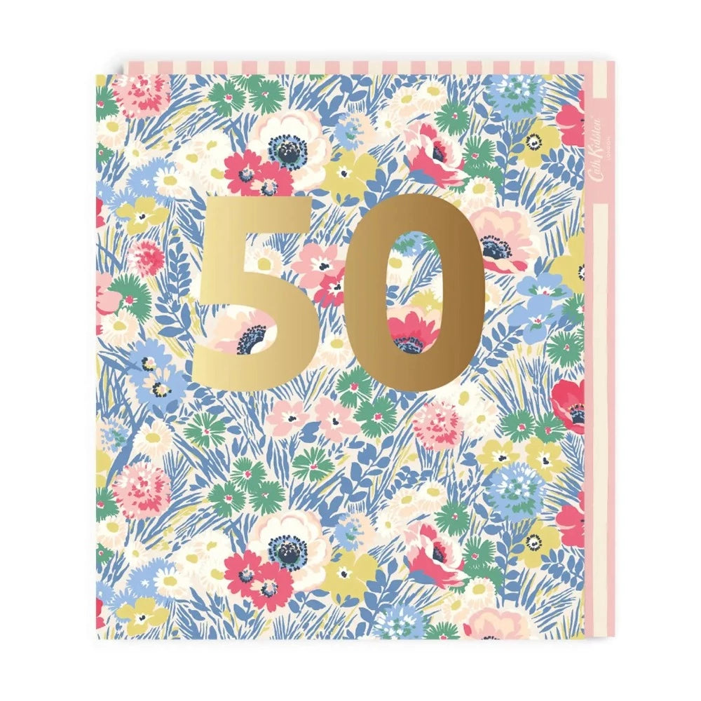 Cath Kidson 50th Birthday Large Greeting Card