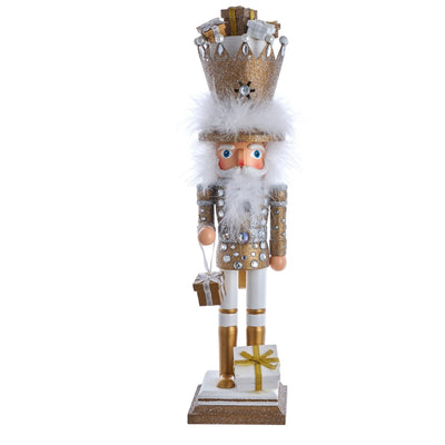 Nutcracker King With Presents Gold
