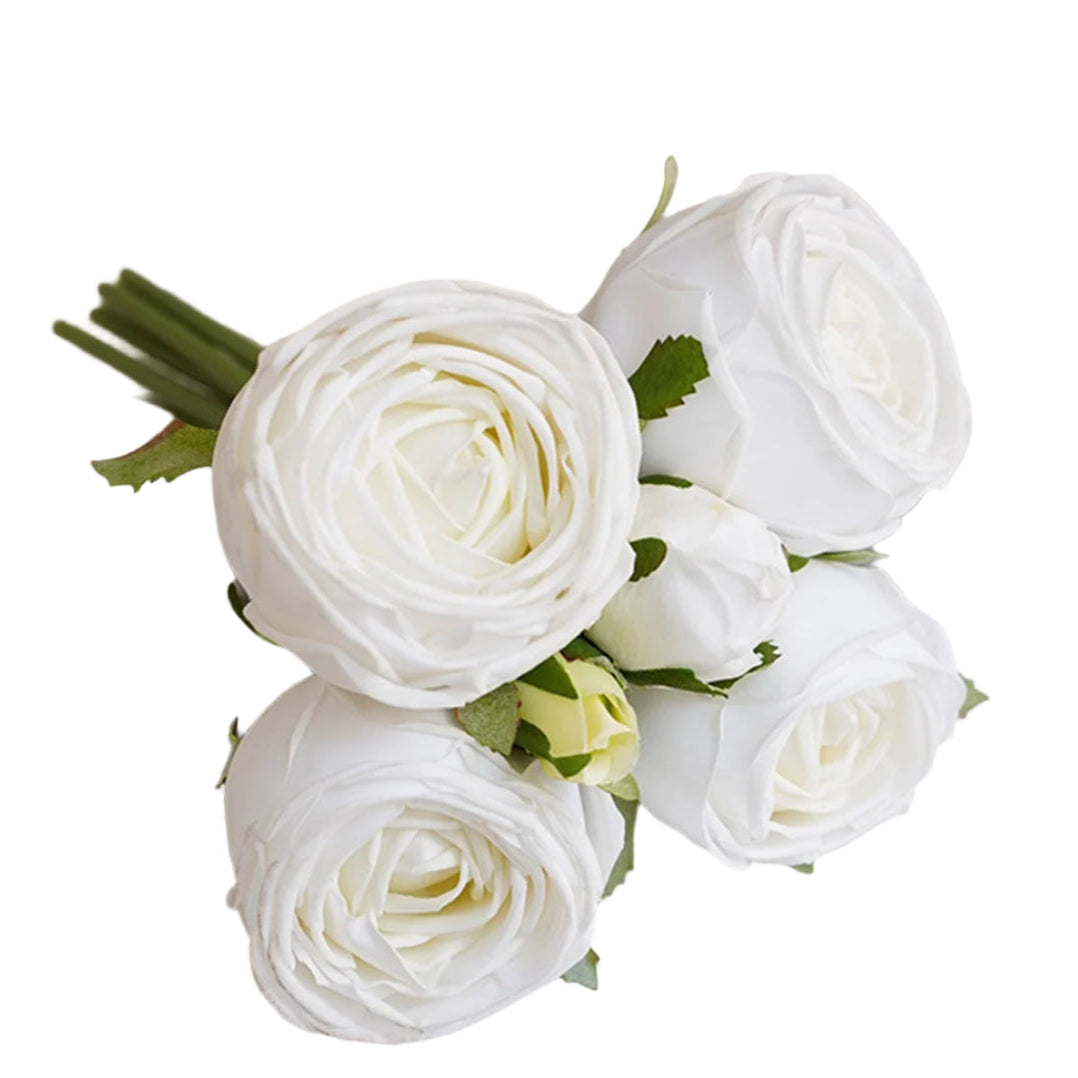 Real Touch Rose Bouquet - White | Putti Fine Furnishings