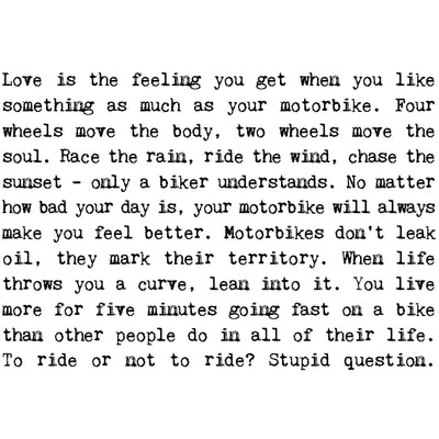 Speed Demon Foiled Birthday Card For Motorcyclists