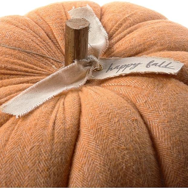 Large Orange Felted Wool Pumpkin