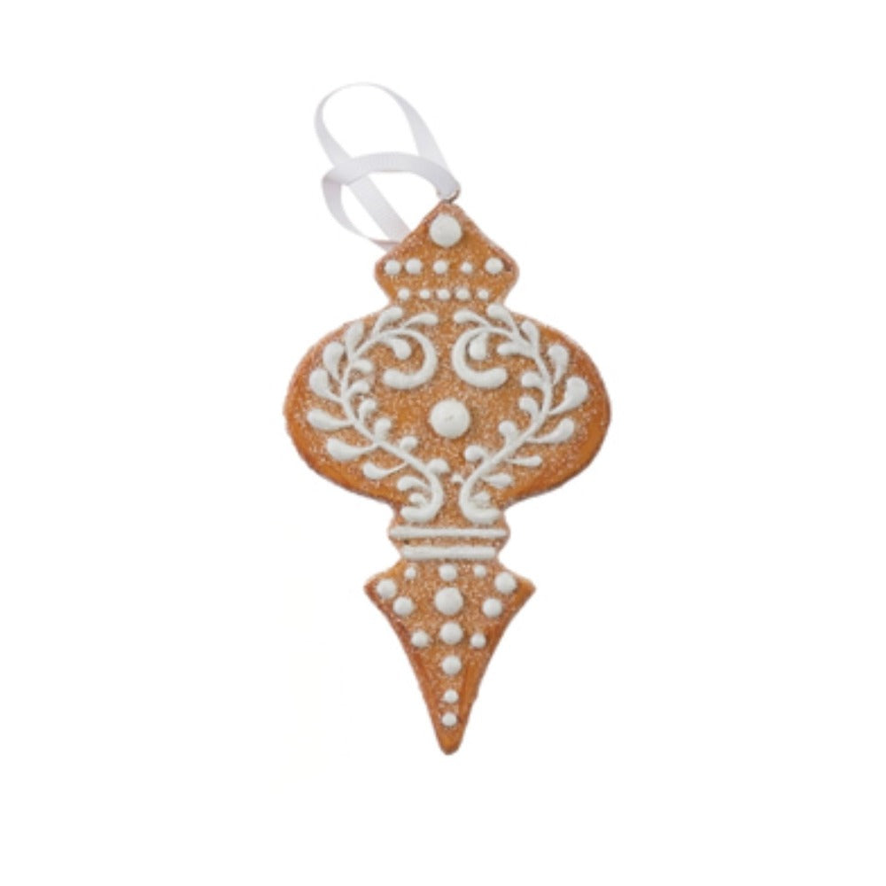 White Icing Gingerbread Ornaments