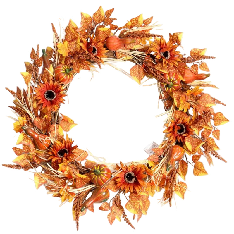 Fall Sunflower Wreath