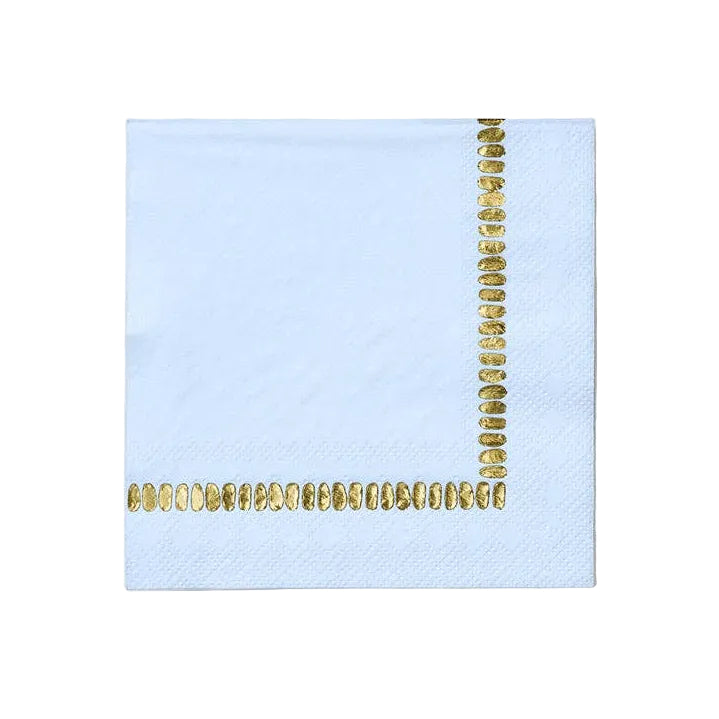 Pale Blue Brushstroke Cocktail Napkins
