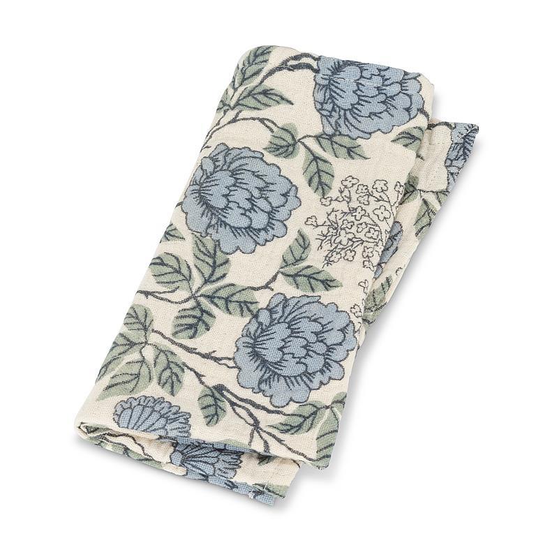 Blue Floral Napkin | Putti Fine Furnishings