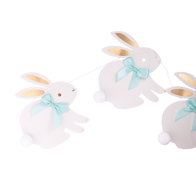 Bunnies with Ribbon Bows Banner