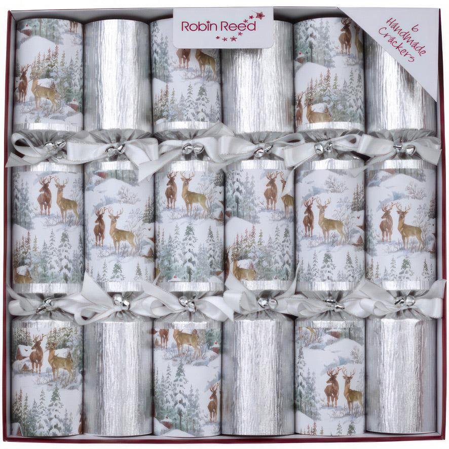 Robin Reed Frosted Forest Christmas Crackers | Putti Christmas