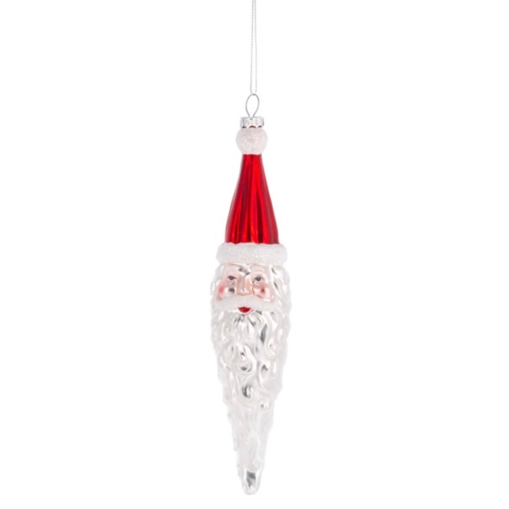 Santa Icicle Ornament