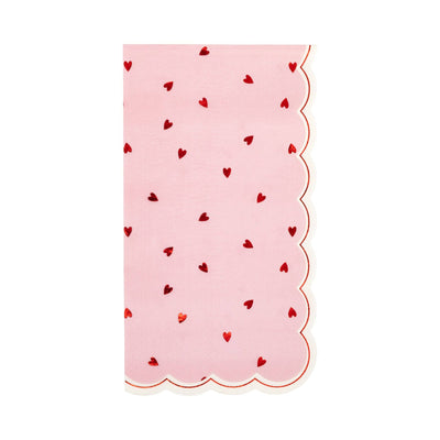 Scattered Hearts Dinner Napkin - Putti Fine Furnishings