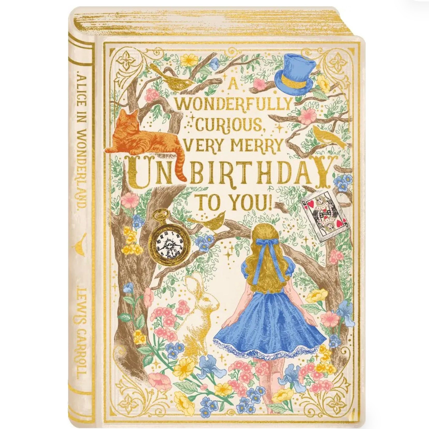 Story Book "Alice" Birthday Greeting Card