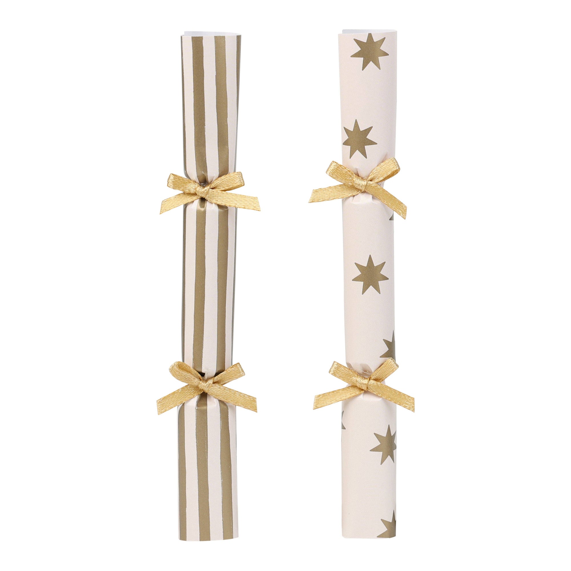 Gold Christmas Saucer Crackers