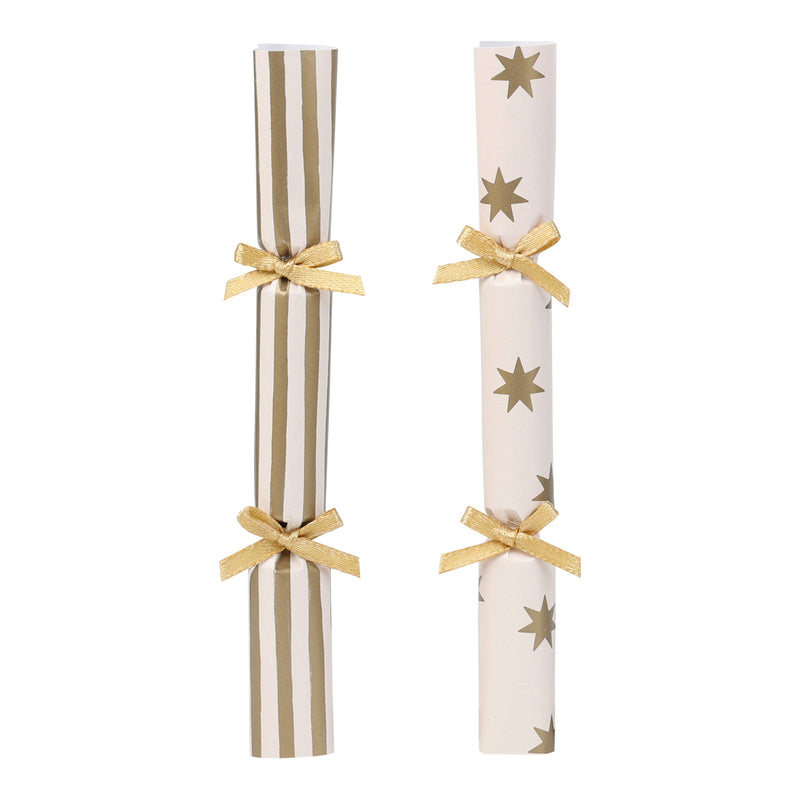 Gold Christmas Saucer Crackers