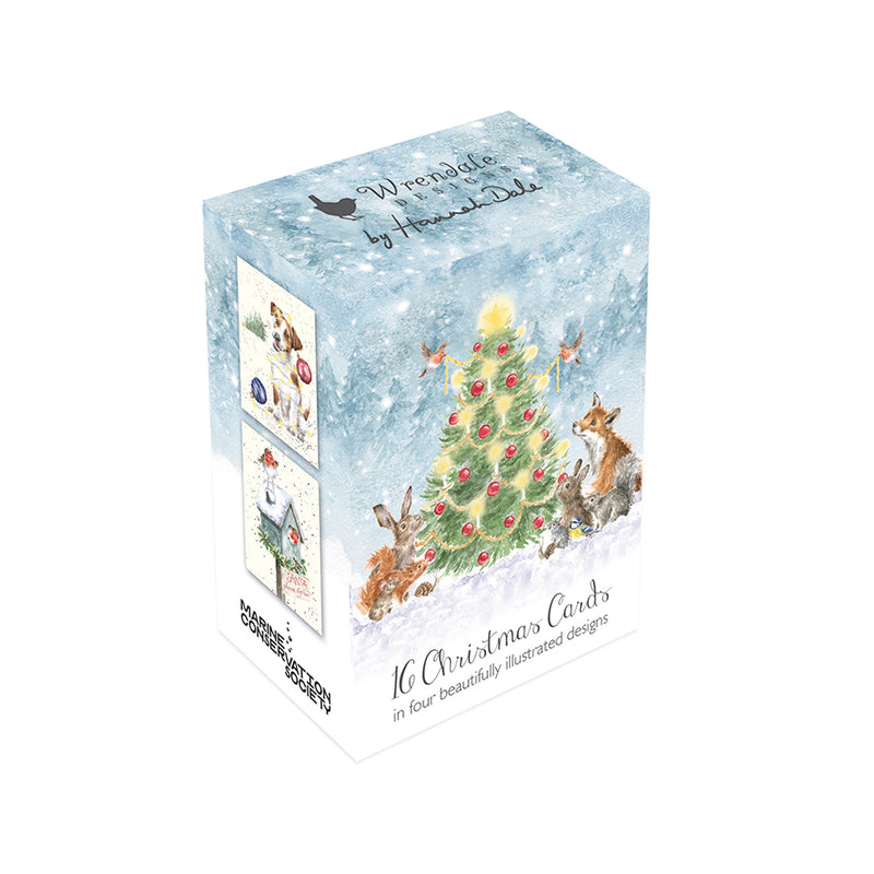 Dog Robin Guinea Pig Christmas Card Pack | Putti Christmas Celebrations