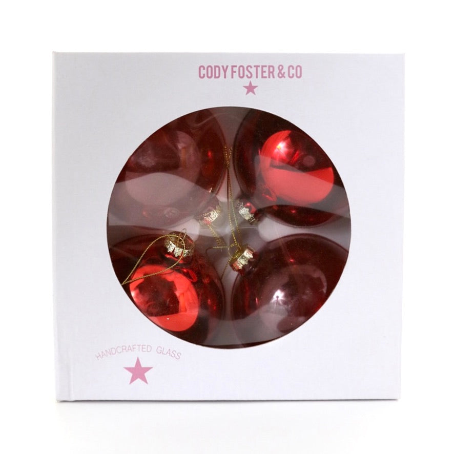 Glass Christmas Ornament Box Sets