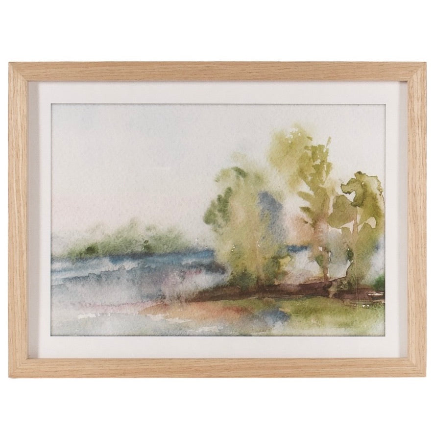 Watercolor Landscape Framed Art