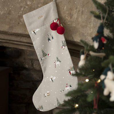 Snow Season Christmas Stocking | Putti Christmas Decorations