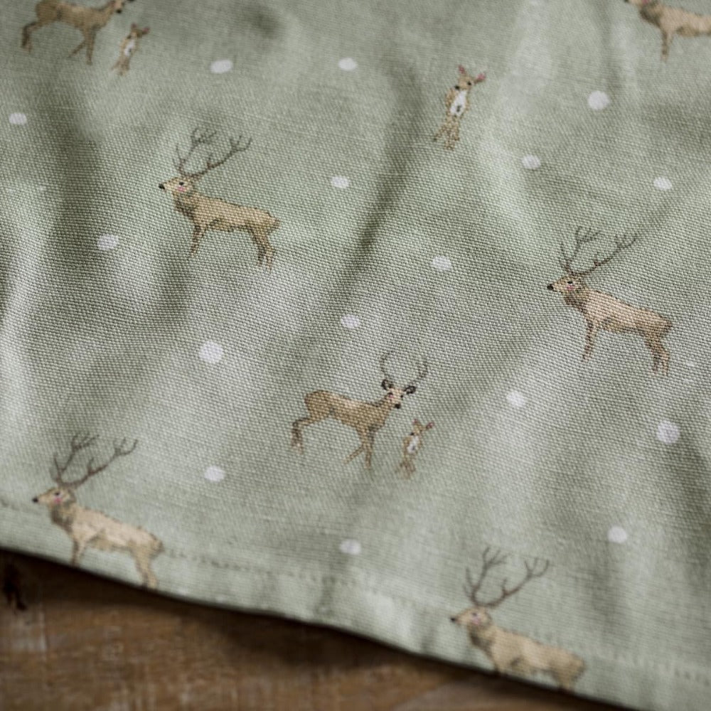 Christmas Stags Napkins - Set of 4 | Putti Christmas Decor