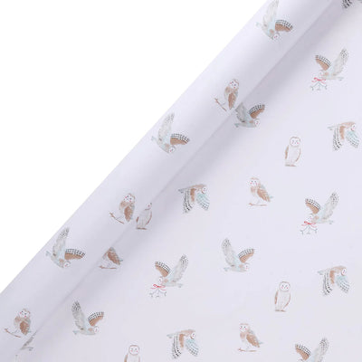 Sophie Allport Snowy Owls Jumbo Roll Wrap - 10M | Putti Christmas Wrap