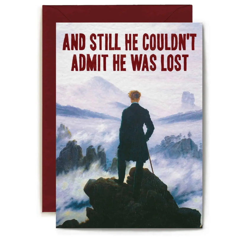 Admit He Was Lost Greeting Card | Putti Greeting Cards Canada